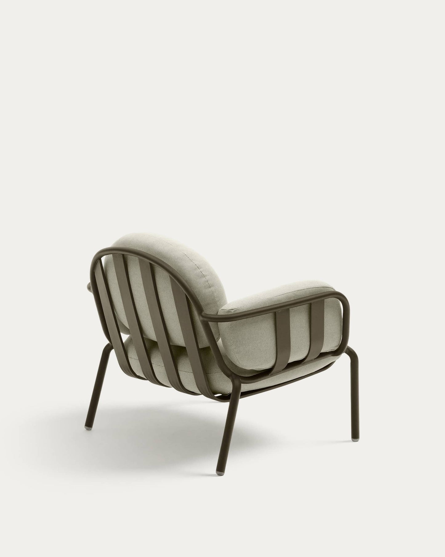 Poltrona da esterno Joncols in alluminio verniciato verde