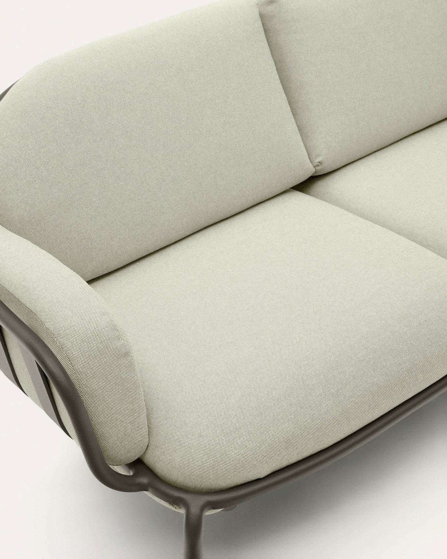 Divano da esterno 2 posti Joncols in alluminio verniciato grigio 164 cm