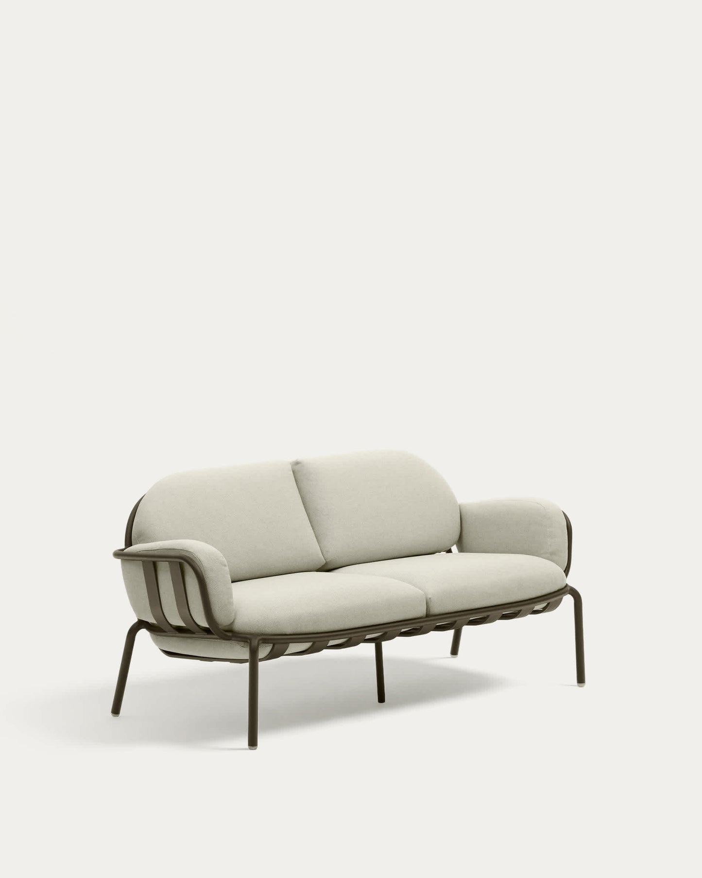 Divano da esterno 2 posti Joncols in alluminio verniciato grigio 164 cm