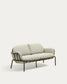 Divano da esterno 2 posti Joncols in alluminio verniciato grigio 164 cm