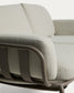 Divano da esterno Joncols 2 posti in alluminio con finitura verniciata tortora e cuscini beige 164 cm