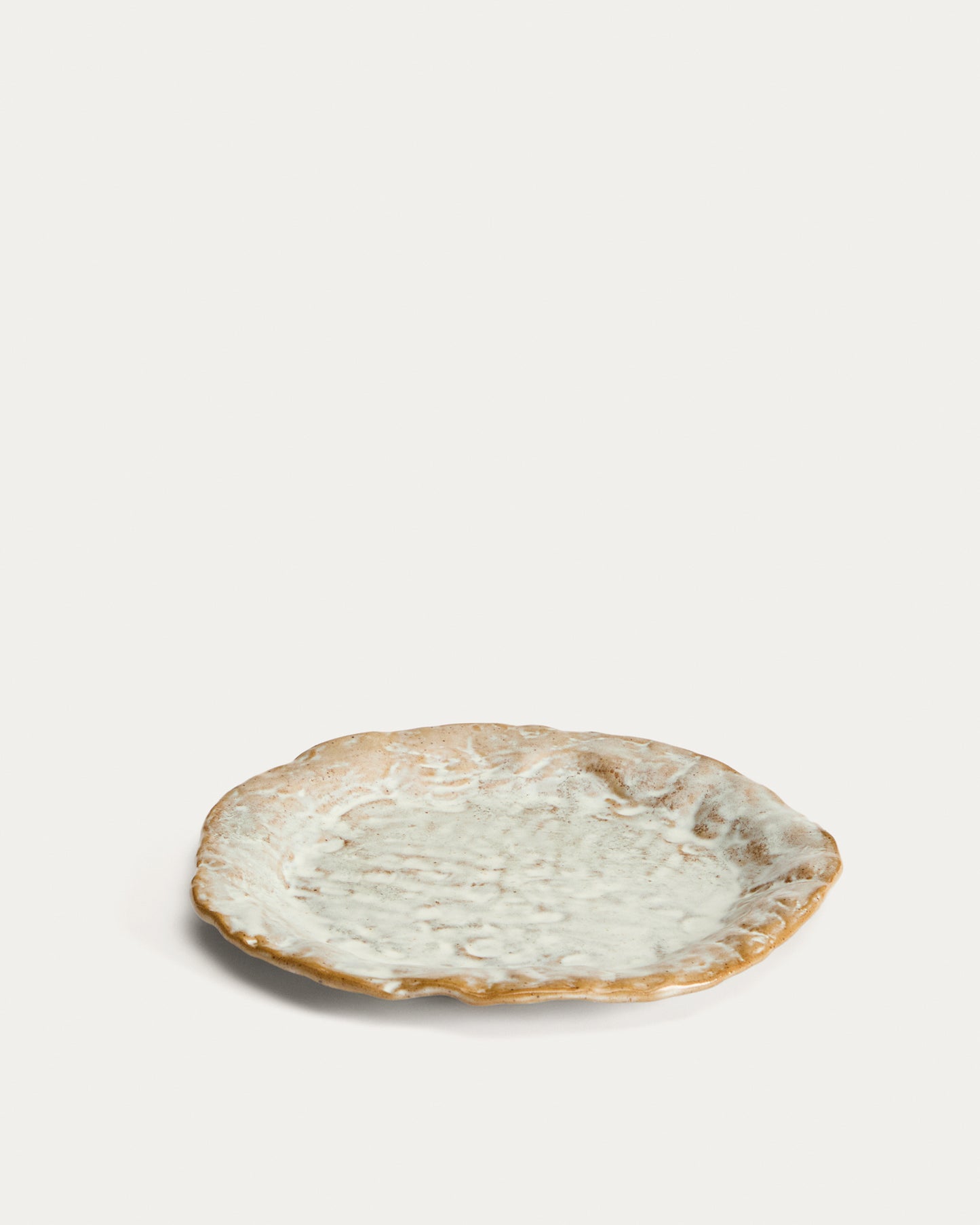 Piatto da dessert Alenia in ceramica marrone