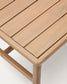 Set Alabe composto da divano a 2 posti, 2 poltrone e tavolino da salotto in legno di acacia FSC 100%