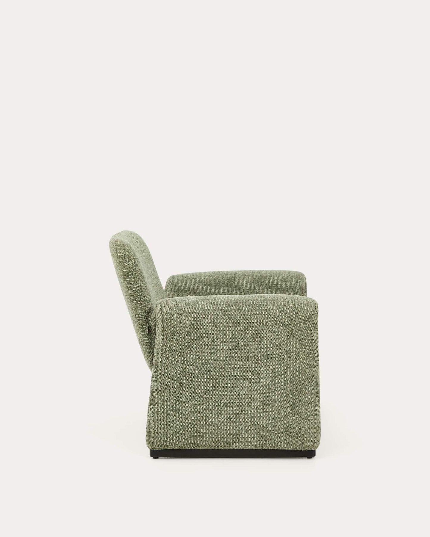 Poltrona Melvia in ciniglia verde