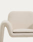 Poltrona Melvia in ciniglia beige