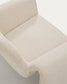 Poltrona Melvia in ciniglia beige