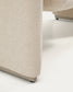 Poltrona Melvia in ciniglia beige