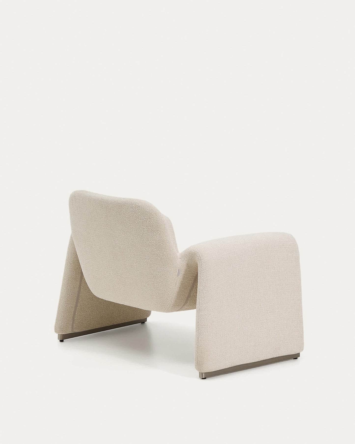 Poltrona Melvia in ciniglia beige