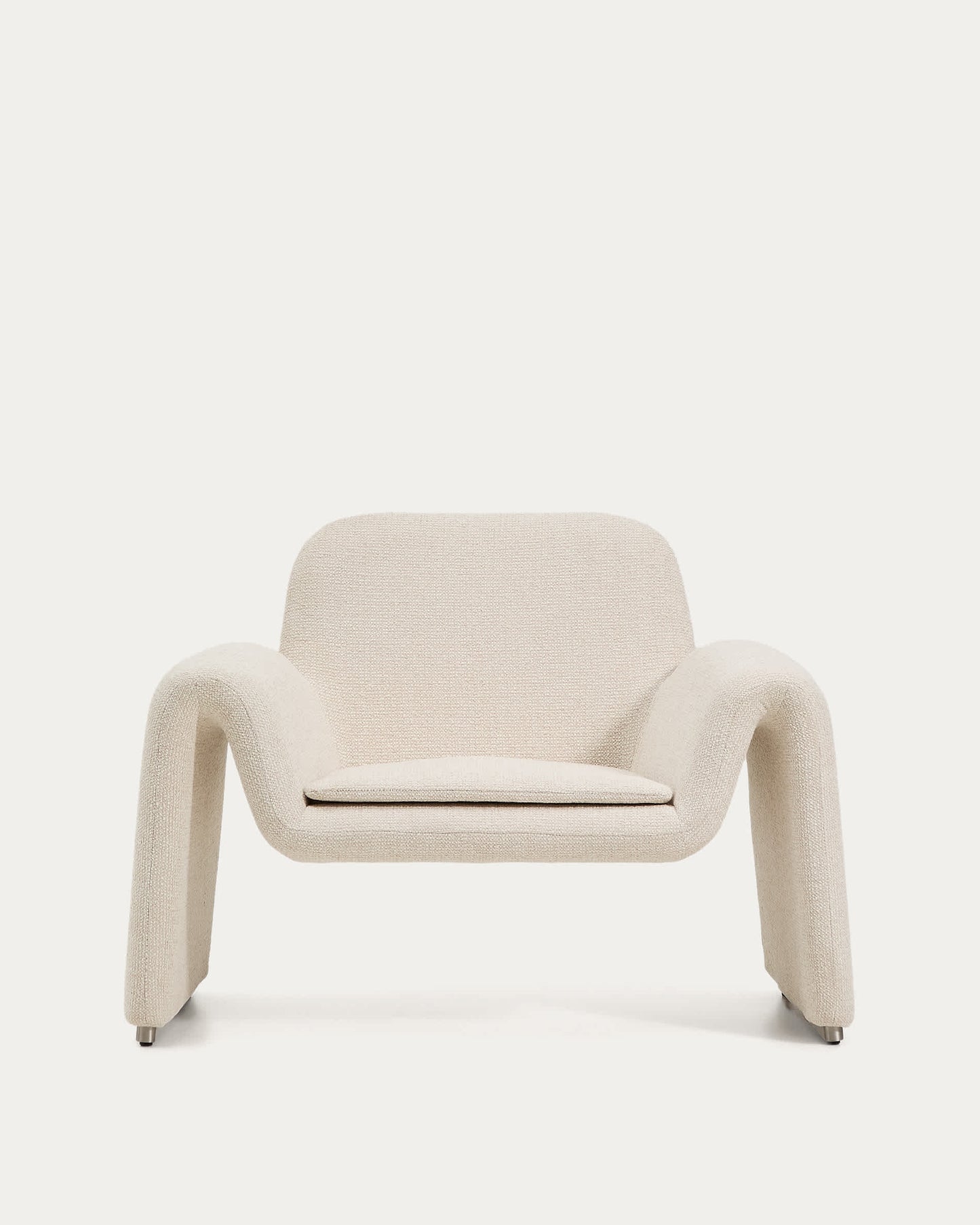 Poltrona Melvia in ciniglia beige