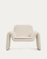 Poltrona Melvia in ciniglia beige