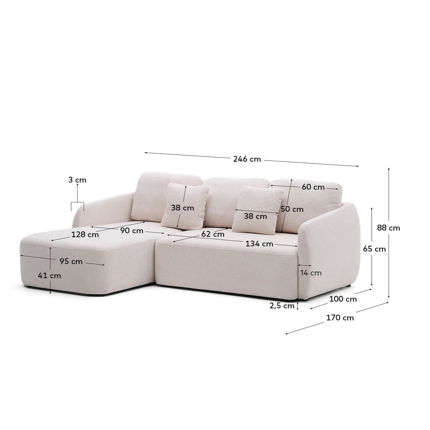 Divano letto Laira 246