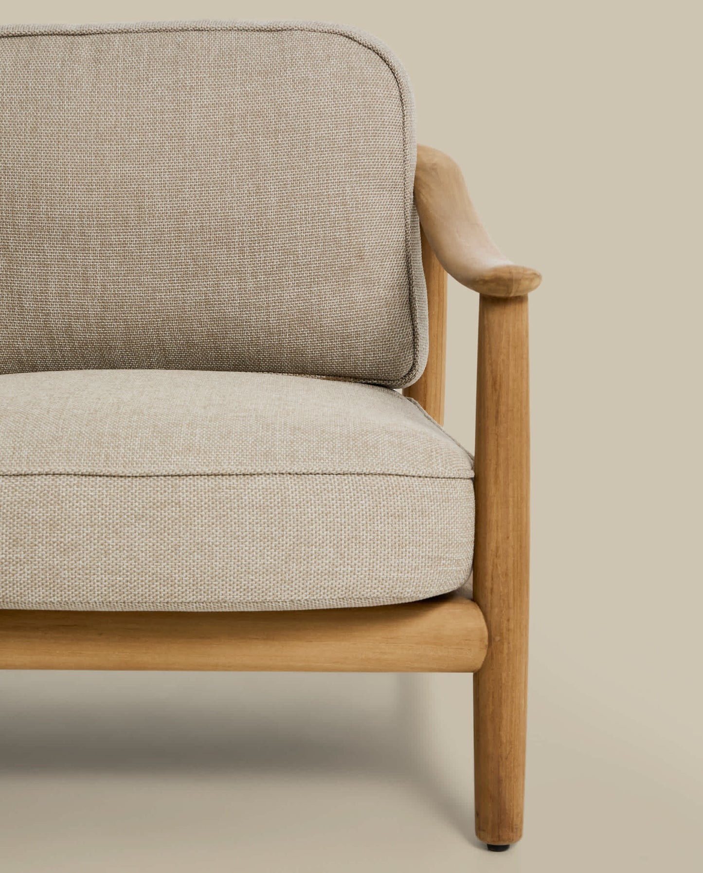 Divano 2 posti da esterno Elunda in teak massiccio FSC 100% 149 cm