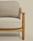 Divano 2 posti da esterno Elunda in teak massiccio FSC 100% 149 cm