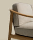 Divano 2 posti da esterno Elunda in teak massiccio FSC 100% 149 cm