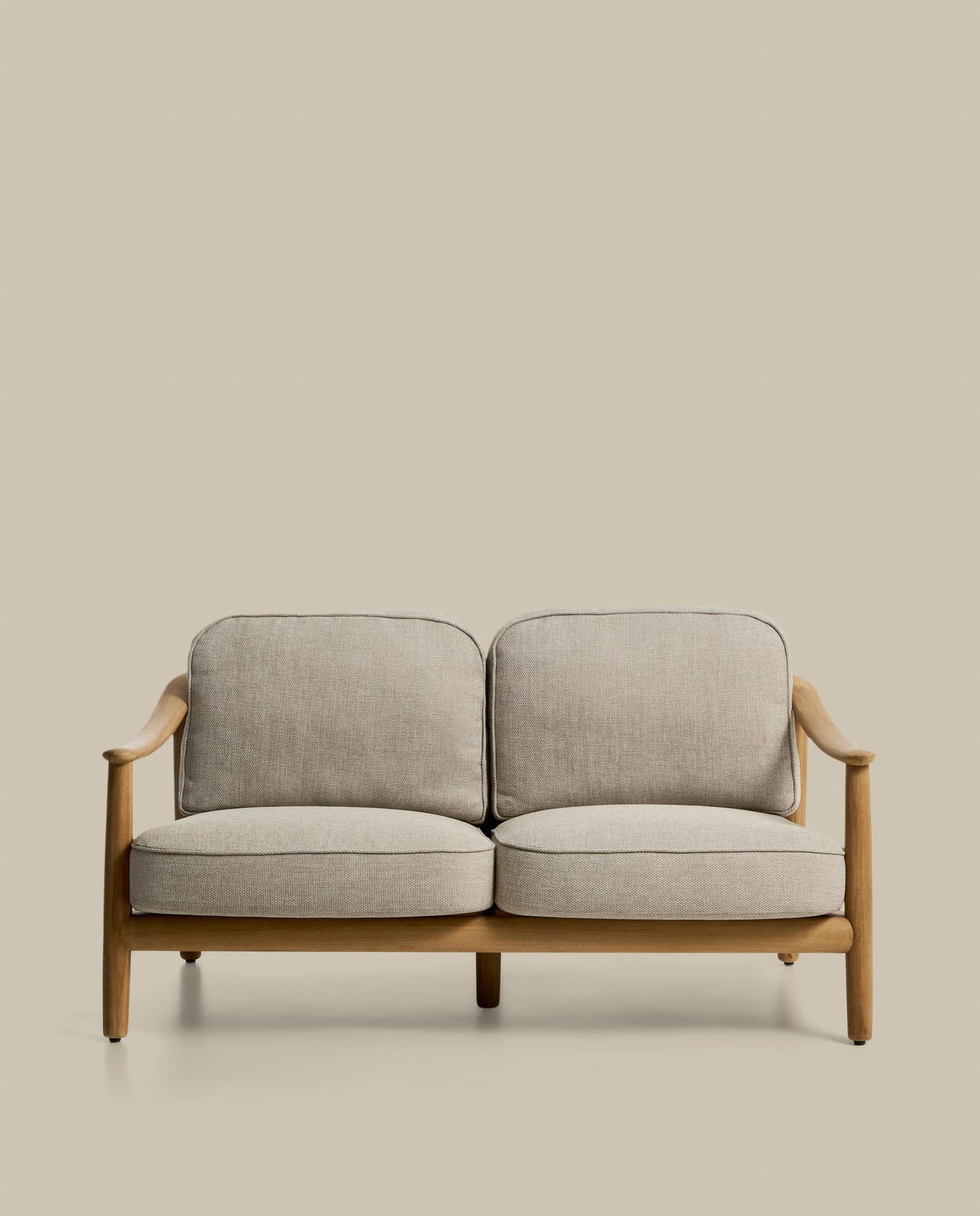 Divano 2 posti da esterno Elunda in teak massiccio FSC 100% 149 cm