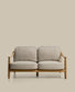 Divano 2 posti da esterno Elunda in teak massiccio FSC 100% 149 cm