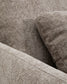 Divano letto Laira 3 posti in ciniglia tortora 218 cm