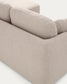 Divano letto Laira 3 posti in ciniglia beige con chaise longue destra 246 cm