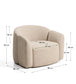 Poltrona Corvena in ciniglia beige FSC Mix Credit 98 cm