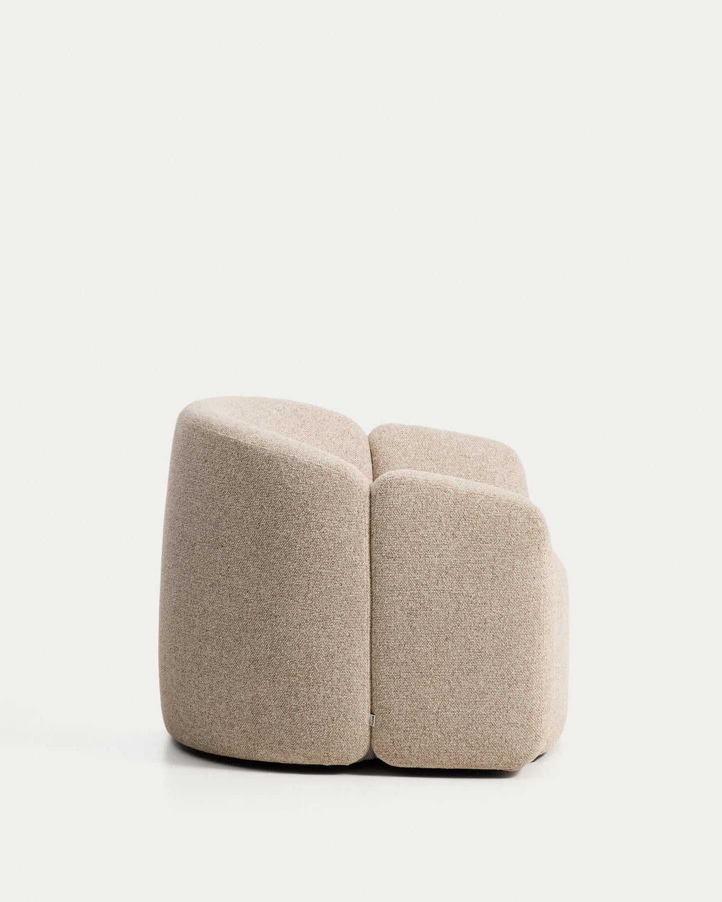 Poltrona Corvena in ciniglia beige FSC Mix Credit 98 cm