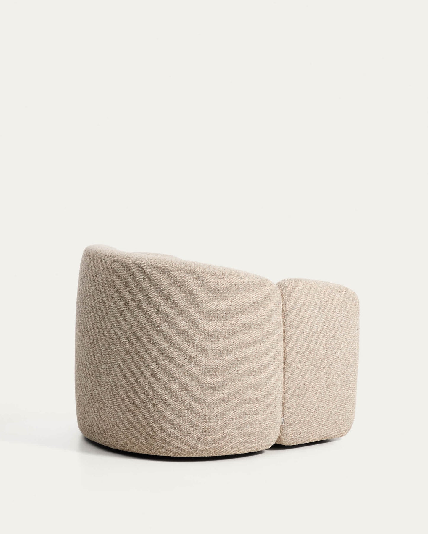 Poltrona Corvena in ciniglia beige FSC Mix Credit 98 cm
