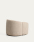 Poltrona Corvena in ciniglia beige FSC Mix Credit 98 cm