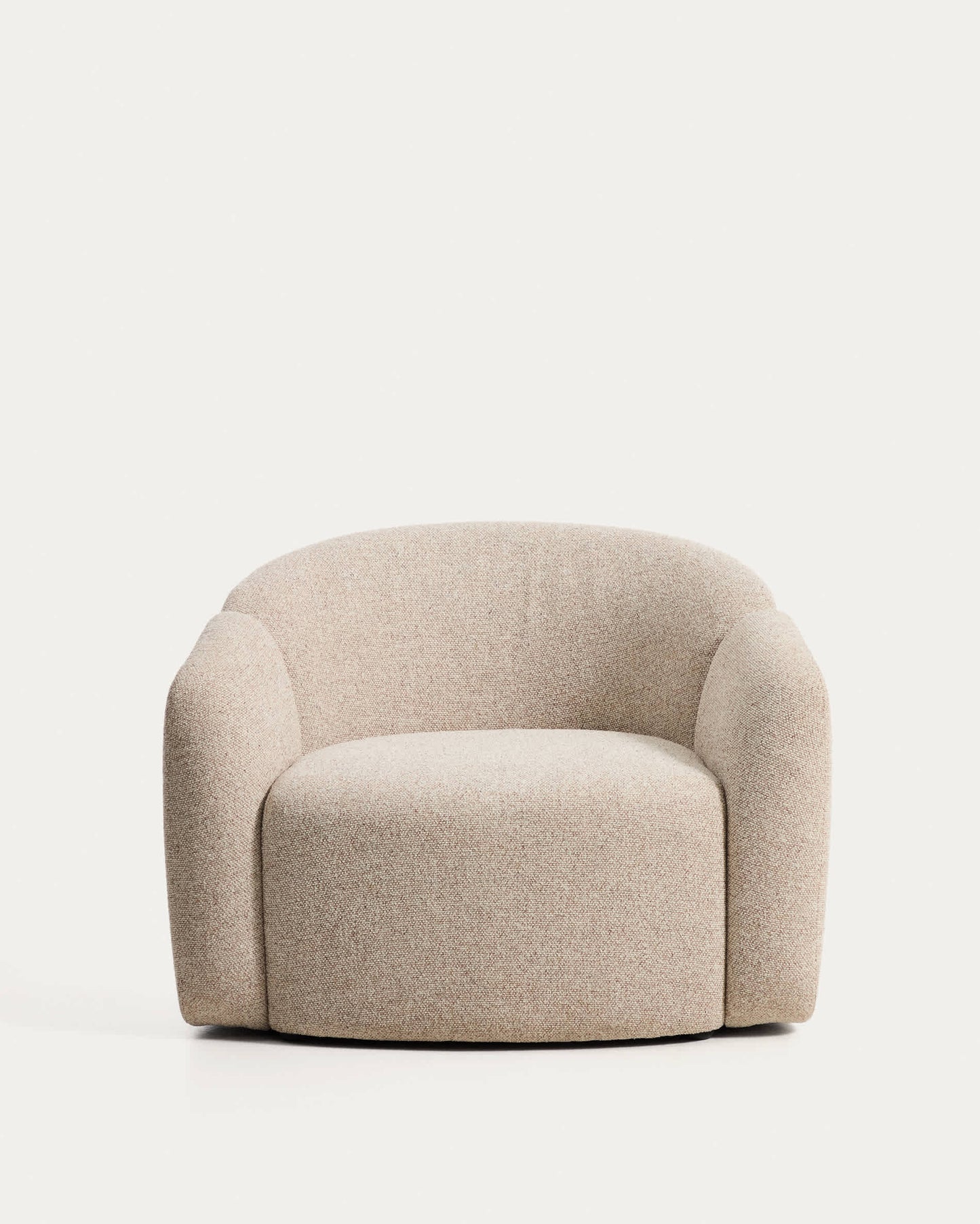 Poltrona Corvena in ciniglia beige FSC Mix Credit 98 cm
