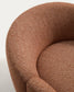 Poltrona Corvena in ciniglia terracotta FSC Mix Credit 98 cm