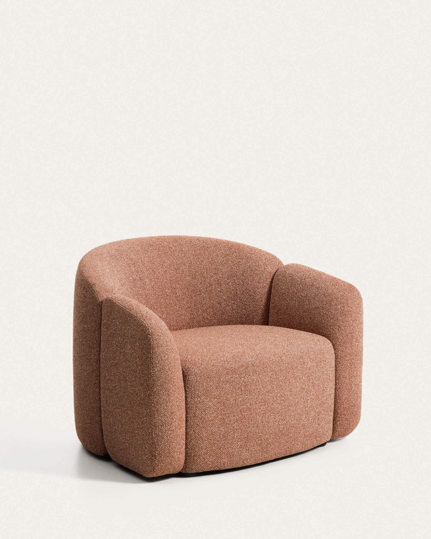 Poltrona Corvena in ciniglia terracotta FSC Mix Credit 98 cm