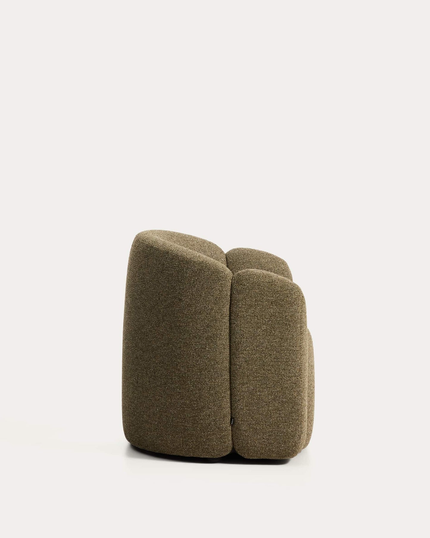Poltrona Corvena in ciniglia verde oliva FSC Mix Credit 85 cm