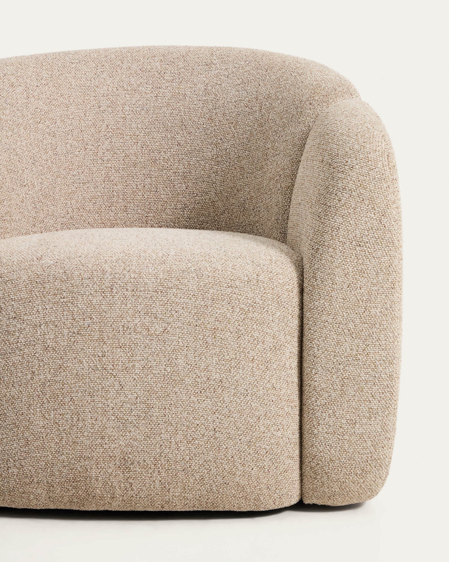 Poltrona Corvena in ciniglia beige FSC Mix Credit 85 cm
