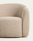 Poltrona Corvena in ciniglia beige FSC Mix Credit 85 cm