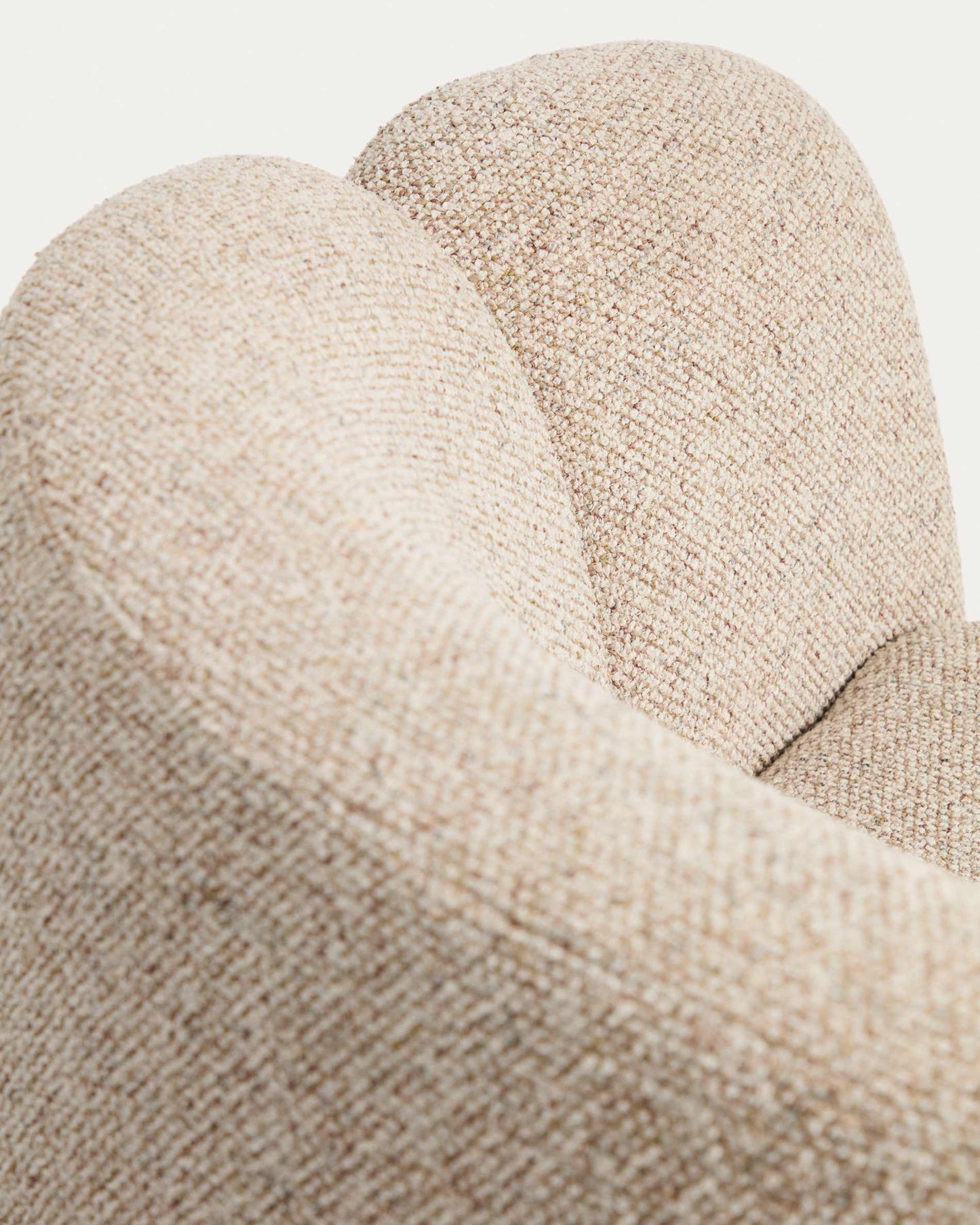 Poltrona Corvena in ciniglia beige FSC Mix Credit 85 cm