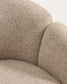 Poltrona Corvena in ciniglia beige FSC Mix Credit 85 cm
