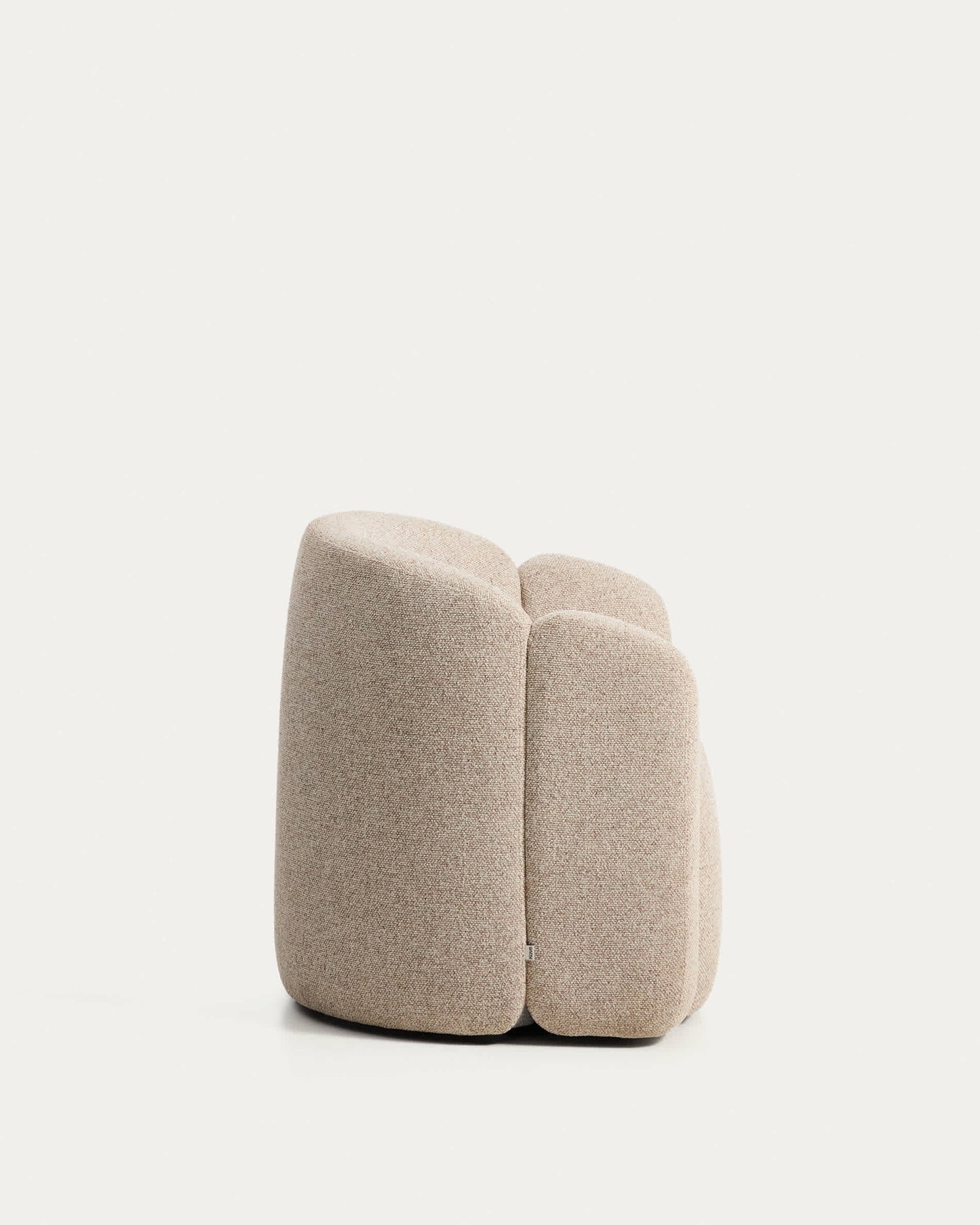 Poltrona Corvena in ciniglia beige FSC Mix Credit 85 cm