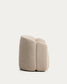 Poltrona Corvena in ciniglia beige FSC Mix Credit 85 cm