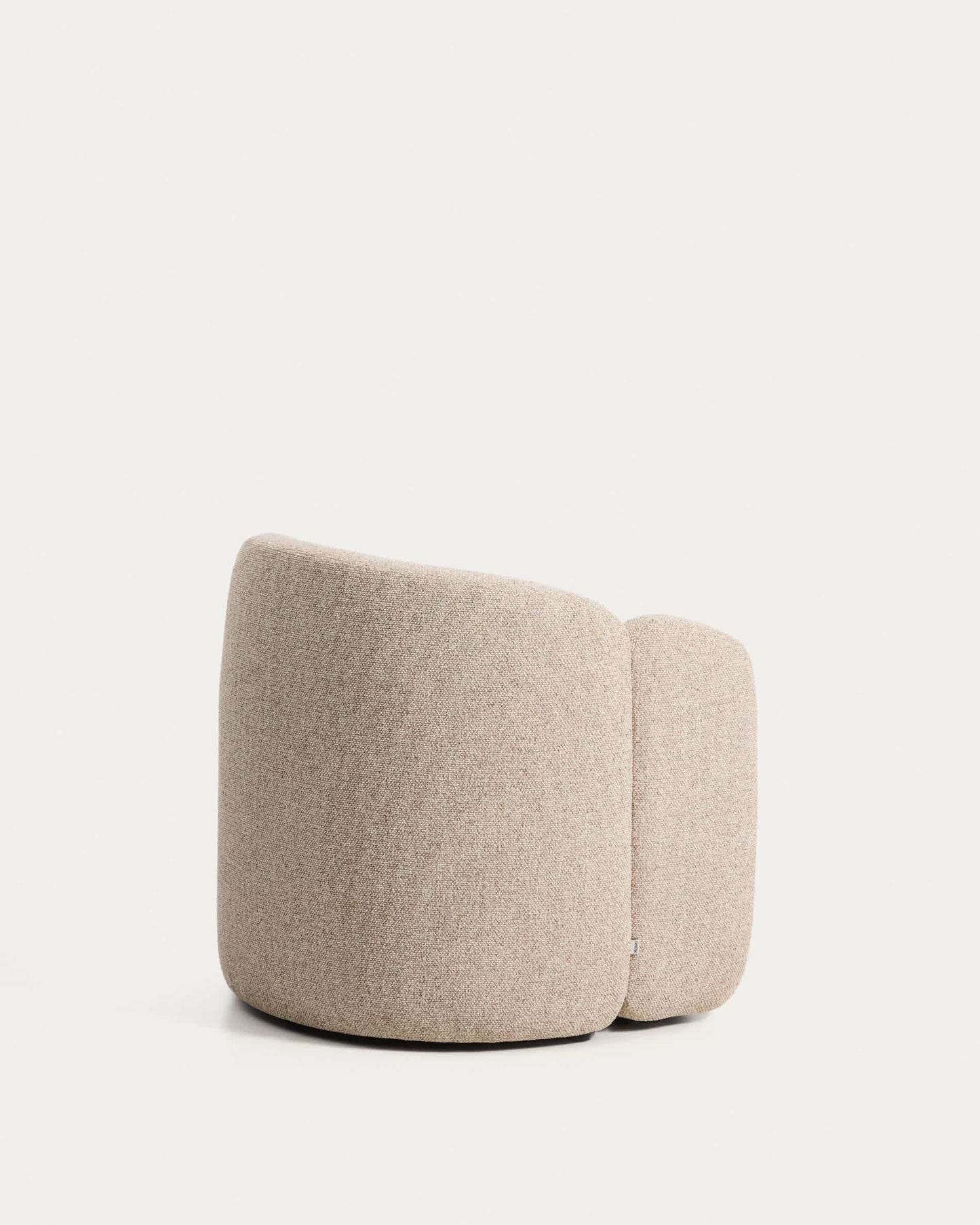 Poltrona Corvena in ciniglia beige FSC Mix Credit 85 cm