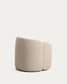 Poltrona Corvena in ciniglia beige FSC Mix Credit 85 cm