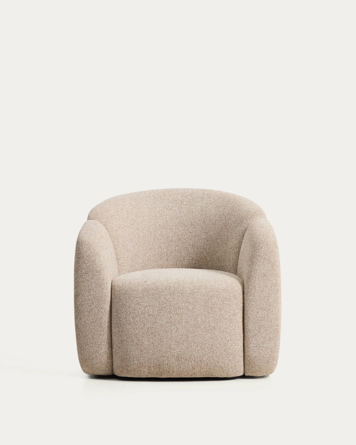 Poltrona Corvena in ciniglia beige FSC Mix Credit 85 cm