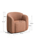 Poltrona Corvena in ciniglia terracotta FSC Mix Credit 85 cm