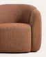 Poltrona Corvena in ciniglia terracotta FSC Mix Credit 85 cm