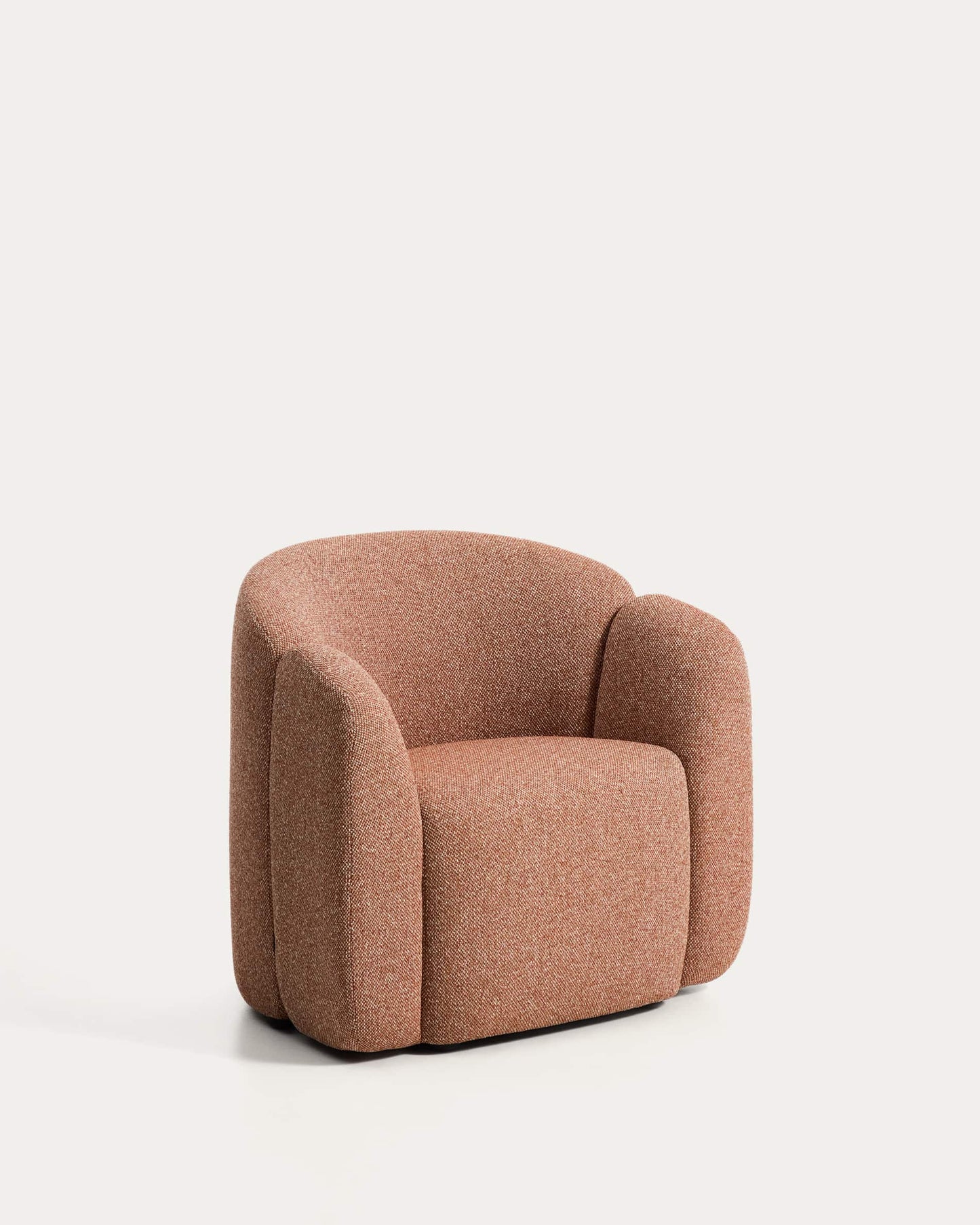 Poltrona Corvena in ciniglia terracotta FSC Mix Credit 85 cm