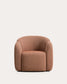 Poltrona Corvena in ciniglia terracotta FSC Mix Credit 85 cm