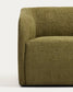 Poltrona Milare in ciniglia verde oliva 83 cm FSC 100%
