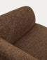 Poltrona Milare in ciniglia marrone cioccolato 83 cm FSC 100%