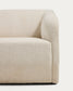 Poltrona Milare in ciniglia beige 83 cm FSC 100%