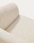 Poltrona Milare in ciniglia beige 83 cm FSC 100%