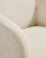 Poltrona Milare in ciniglia beige 83 cm FSC 100%