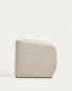 Poltrona Milare in ciniglia beige 83 cm FSC 100%