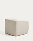 Poltrona Milare in ciniglia beige 83 cm FSC 100%